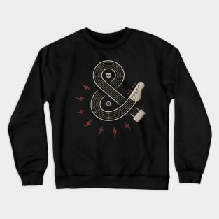 Ampersand rock guitar Crewneck Sweatshirt